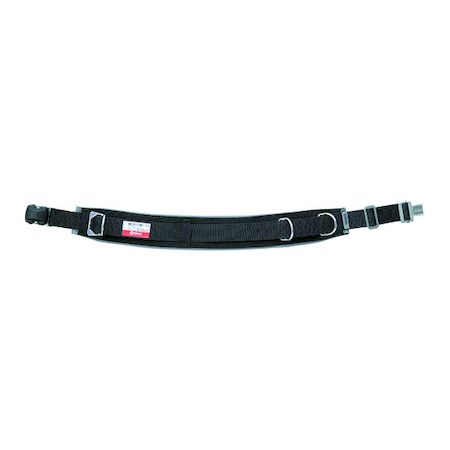 マーベル MAT-180WBL 細工物位置決め用胴締め ワンタッチバックル Ｌ大きさ 黒 Ｄ環２個・Ｖ角環１個付 曲線状の形印字機 MAT180WBL