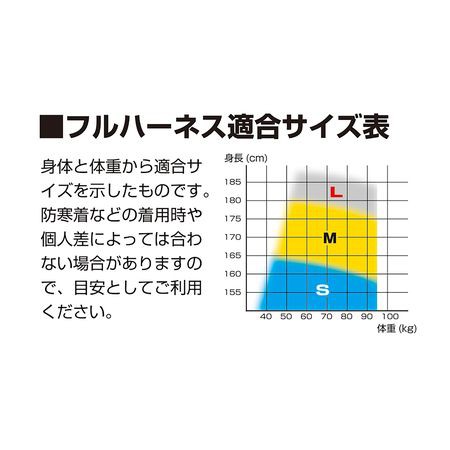 TJMデザイン タジマ A1GSMFRWL1BK ハーネスGS黒平ロープダブルL1 M