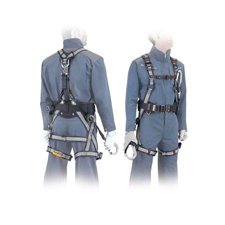 TJMデザイン タジマ AZALLWH ハーネスＺＡ ライン白 Ｌサイズ AZAL-LWH 墜落制止用器具 TAJIMA_4