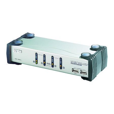 ATEN CS1734A KVMP TM上 スイッチ 4ポート/USB/VGA/オーディオ/USB2.0ハブ2ポートブ2ポートの通販は