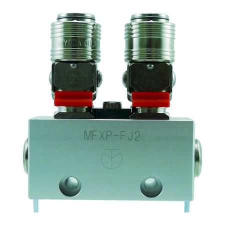 チヨダ MFXP-FJ2 金属カップリング フリージョイントＸパージ付 ２分岐管 MFXPFJ2