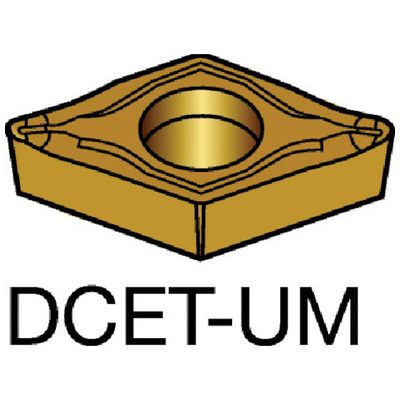 サンドビック  DCET  【10個入】  コロターン１０７　旋削用ポジ・チップ　１１２５　ＣＯＡＴDCET11T301UMの通販は