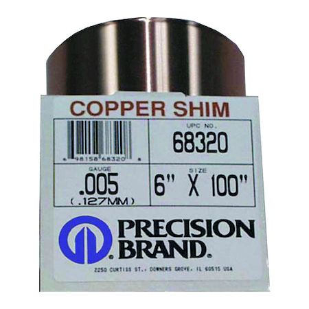 プレシジョン PB0.254CS68450 銅・ロール巻シム 板厚０．２５４ｍｍ