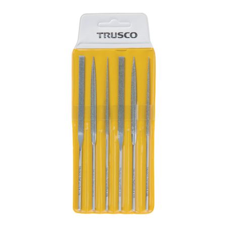 ＴＲＵＳＣＯ TNFS1 ダイヤモンドニードルヤスリ　平・半丸・丸　６本組セット