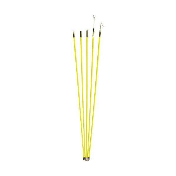 【個数：1個】ジェフコム JEFCOM JF-7550 ケーブル牽引具 ジョイント釣り名人Ｊｒ． ロッド長さ１ｍ ロッド径７．５ｍｍ ロッド数５本 J