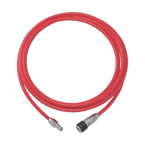 トラスコ TRUSCO TOP-6.5-30 エアブレードホース ウレタンブレードチューブ 内径６．５×外径１０ｍｍ 全長３０ｍ カップリング付 赤 TOP6.530 104-3129の通販は 5,667円