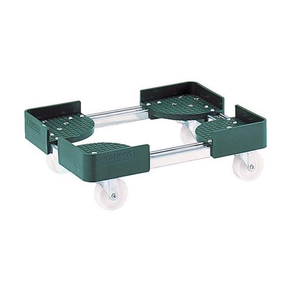 トラスコ TRUSCO FCD-4040SUS 伸縮式コンテナ台車 内寸４００−５００Ｘ４００−５００ ＳＵＳ製 FCD4040SUS 344-891
