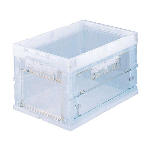 トラスコ TRUSCO CR-S50T α折りたたみコンテナ ５０Ｌ 扉付 透明 CRS50T 509-4691の通販は