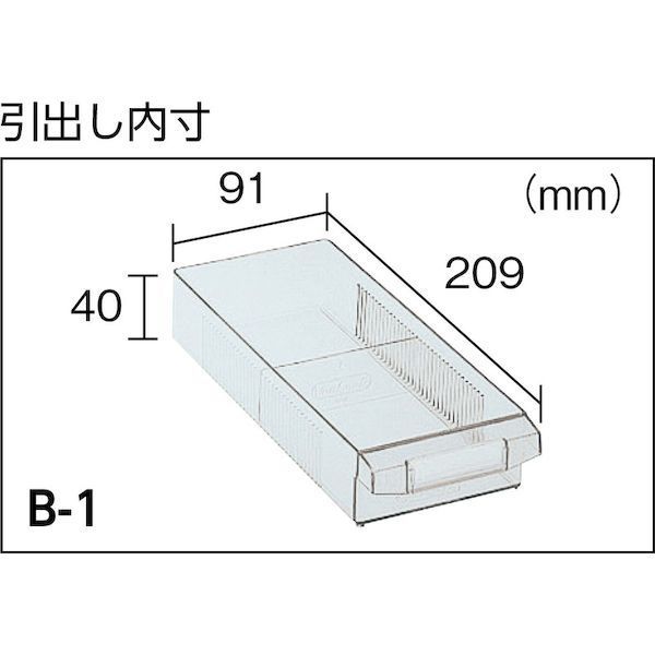 トラスコ TRUSCO B-38 パーツケース バンラックケースＢ型 ３列８段 B38 501-9541 tr-5019541_1