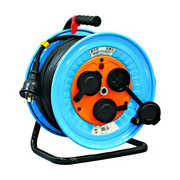 【個数：1個】 日動工業（NICHIDO） ［DNW-E330-20A］ 電工ドラム 屋外型 三相２００Ｖ ３０ｍ DNWE33020A 327-25
