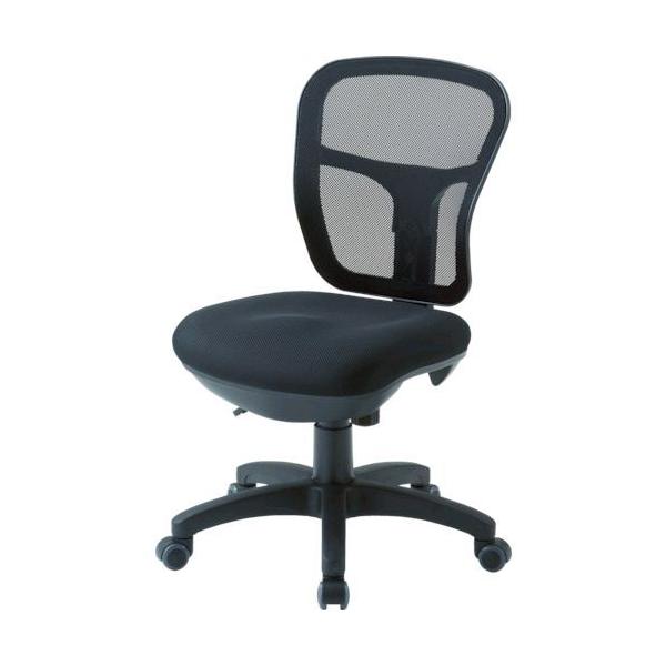 【個数：1個】 トラスコ中山 TRUSCO MC2B オフィスチェア MC−2 背面メッシュタイプ ブルー 414-3817