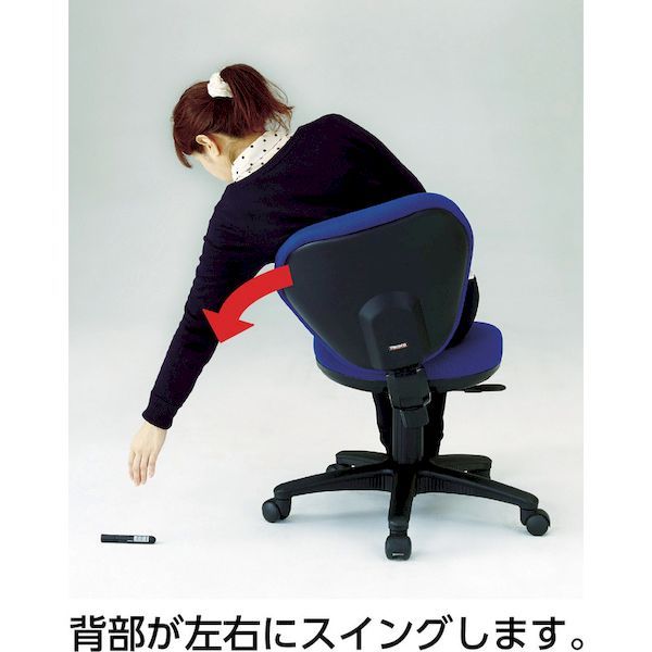 トラスコ中山（ＴＲＵＳＣＯ） ＴＲＵＳＣＯ T10ABK 直送 代引不可・他メーカー同梱不可 オフィスチェア 肘付 黒 408-6368 T-10A-_4