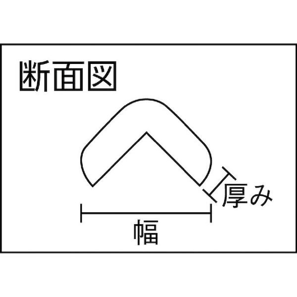 【個数：1個】 トラスコ中山（ＴＲＵＳＣＯ） ＴＲＵＳＣＯ T10AC102 安心クッションL字型小 緑・白 10本入り 415-6374_3