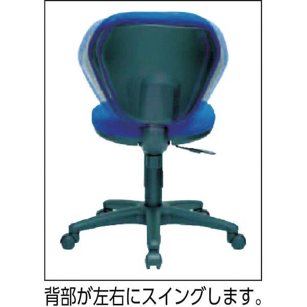 トラスコ中山（ＴＲＵＳＣＯ） ＴＲＵＳＣＯ T10AGY 直送 代引不可・他メーカー同梱不可 オフィスチェア 肘付 グレー 408-6376 T-10_3