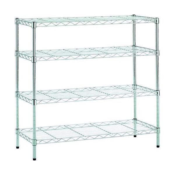 トラスコ中山 ＴＲＵＳＣＯ TSM193334 直送 代引不可・他メーカー同梱不可 ステンレス製メッシュラック ８００Ｘ３５０ＸＨ８３０ ４段 454