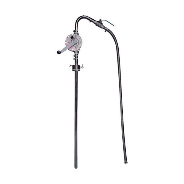 【個数：1個】アクアシステム アクア HRD25SUSHM 溶剤・薬品用手廻しドラムポンプ オールステンレス 382-4063