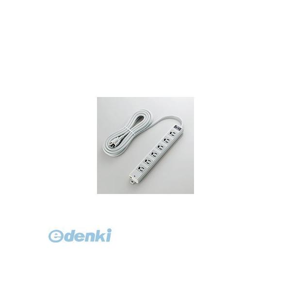 ELECOM エレコム T-WRMK3650LG/RS 工事用飲み口 ＥＵＲｏＨＳ言いつける標準尺度 抜け止 ３Ｐ ６個口 雷かばい立て 磁石 ５ｍ 薄墨色 TWRMK3650LG