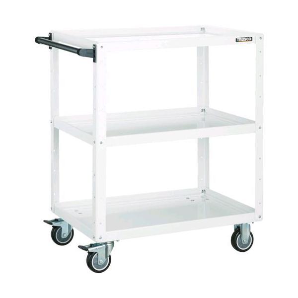 トラスコ中山 TRUSCO EGW763UYG ツールワゴン イーグルワゴン ６００Ｘ４００ＸＨ７４０ ウレタン車輪 ヤンググリーンの通販は