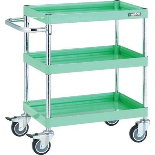 ＴＲＵＳＣＯ  FAW773UW ツールワゴン ファルコンワゴン ７５０×５００ ウレタン車輪 ホワイトの通販は 26,052円