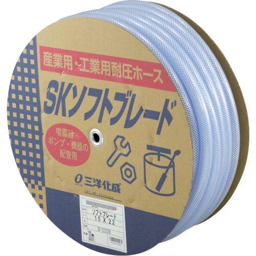 【個数：1個】 サンヨー SB1522D30B 工業用ホース ＳＫソフトブレードホース１５×２２ｍｍ 長さ３０ｍドラム巻