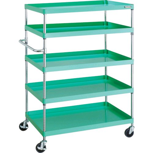 ＴＲＵＳＣＯ  PEW15105YG ツールワゴン フェニックスワゴン 省音 １０００Ｘ６５０ＸＨ１５００ ５段 ヤンググリーンの通販は 31,993円