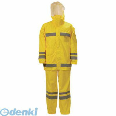 カジメイク  381001L 視認性レインスーツ ホワイト L