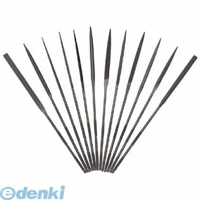 ツボサン  SS01256T 精密ヤスリ 12本組 先細背取 ＃6