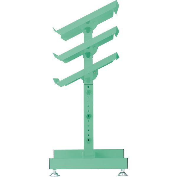 【個数：1個】 トラスコ中山  WS2CYG ワークサポートスタンド ロック機構付昇降型 キャスター付 ヤンググリーン色 TRUSCOの通販は