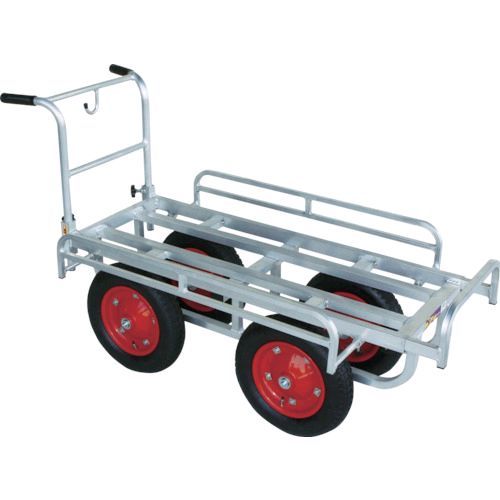 ハラックス CH1334 直送 代引不可 アルミ製運搬車 愛菜号 １３×３Ｔエアー入タイヤ 積載面１１００〜１２５０×４２０〜６２０ｍｍ
