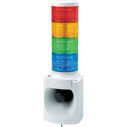 パトライト LKEH410FARYGB ＬＥＤ積層信号灯付き電子音報知器 色：赤・黄・緑・青 LKEH-410FA-RYGB