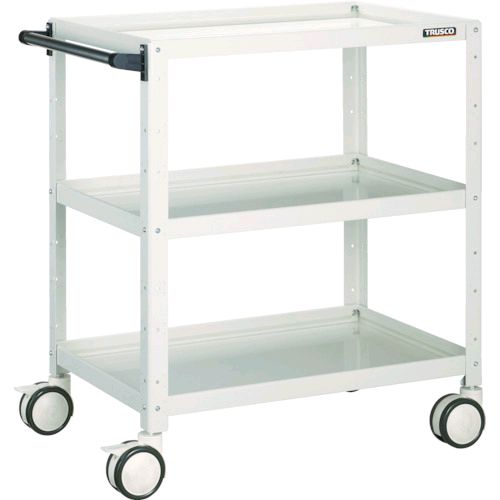 トラスコ TRUSCO BDW-793D-W ツールワゴン バーディワゴン ９００Ｘ６００ＸＨ７４０ ウレタン双輪 ホワイト BDW793DW8000の通販は