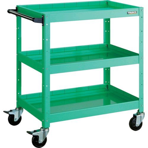 トラスコ TRUSCO BDW-973F3-W ツールワゴン バーディワゴン ７５０Ｘ５００ＸＨ８８０ 深３段 ホワイト BDW973F3W8000