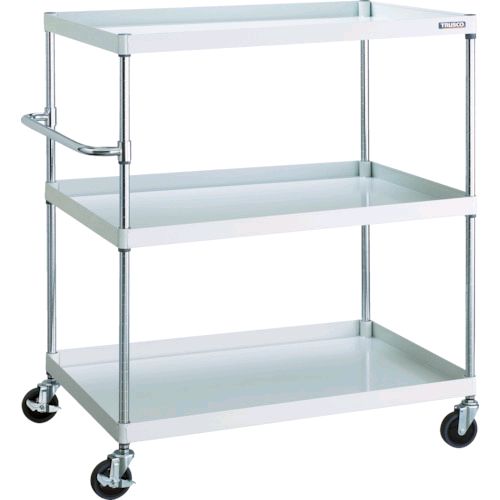 トラスコ TRUSCO PEW-12104-W 直送 代引不可 ツールワゴン フェニックスワゴン 省音 １０００Ｘ６５０ＸＨ１２００ ４段 ホワイト