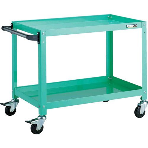 トラスコ TRUSCO RBW-672HYG ツールワゴン ラビットワゴン ７００Ｘ４５０ ハンドル付 ゴム車輪 ヤンググリーン RBW672HYG8