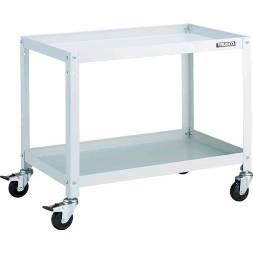 トラスコ TRUSCO RBW-672W ツールワゴン ラビットワゴン ７００Ｘ４５０ ゴム車輪 ホワイト RBW672W8000