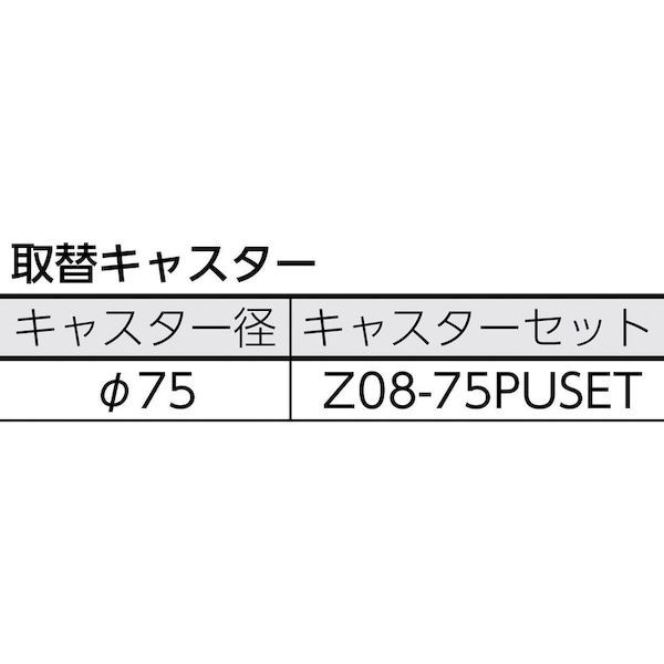 トラスコ TRUSCO RBW-873UW ツールワゴン ラビットワゴン ７００Ｘ４５０ ウレタン車輪 ホワイト RBW873UW8000_1