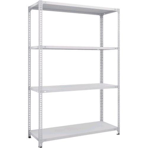 トラスコ TRUSCO SBL-6434-W 直送 代引不可 スチールラック ＳＢＬ型抗菌塗装セミボルトレス軽量棚 Ｗ１２００ＸＤ３００ＸＨ１８００