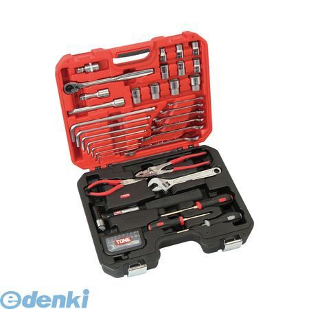前田金属工業 TONE K700 整備用工具セット コンビネーションツールセット レッド／ブラック ５７点セット トネ ブラック レッド 1S ツールボックス ツールチェスの通販は