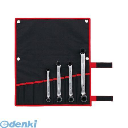 前田金属工業 TONE RM75A400 ７５度両頭ラチェットめがねレンチセット 深穴タイプ トネ 深穴タイプ ブラック 10,585円