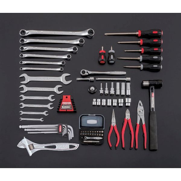 前田金属工業 TONE TSAT330BK 整備用工具セット ツールセット ブラック仕様 間口４３３×奥行２２０×高さ２４０ｍｍ トネ ブラック仕様_1