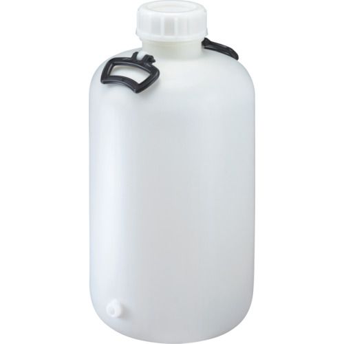 【個数：1個】 瑞穂 009538 ポリタンク 取手付き 広口瓶 ３０Ｌ＋３／８ソケット加工 ソケット付 009538