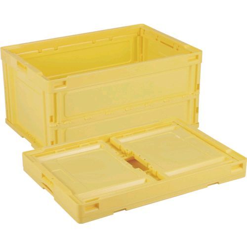【個数：1個】 リス  CB-S76NR-Y  折りたたみコンテナー ５６４０５０ ＣＢ−Ｓ７６ＮＲ黄 CBS76NRY 岐阜プラスチック工業の通販は 9,246円