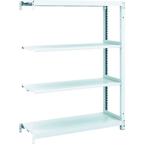 ＴＲＵＳＣＯ  M1-4334B  スチールラック Ｍ１型抗菌塗装ボルトレス軽量棚９００Ｘ３２０ＸＨ１２００ ４段 連結 M14334Bの通販は 9,808円