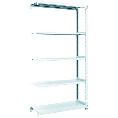 ＴＲＵＳＣＯ M1-6335B 直送 代引不可 スチールラック Ｍ１型抗菌塗装ボルトレス軽量棚９００Ｘ３２０ＸＨ１８００ ５段 連結 M16335B 13,555円