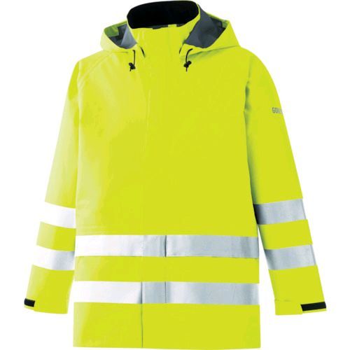 【個数：1個】 ミドリ安全  RAINVERDE-N-UE-Y-3L  雨衣　レインベルデＮ　高視認仕様　上衣　蛍光イエロー　３Ｌ RAINVERDE