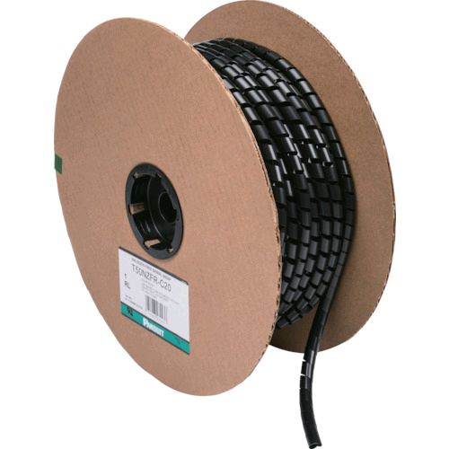 パンドウイット T50NZFR-C20 スパイラルラッピング　ハロゲンフリー難燃性ナイロン６　黒 T50NZFRC20