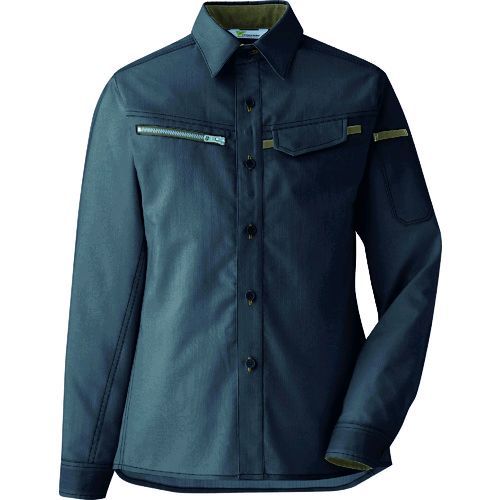 ミドリ安全 VELS2539UE-9 ベルデクセル 交織ストレッチ 女子シャツ VELS2539 上 9 VELS2539UE9