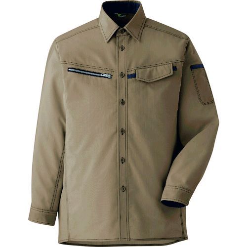 ミドリ安全  VES2534UE-3L  ベルデクセル　男女ペア　交織ストレッチシャツ　ＶＥＳ２５３４上　３Ｌ VES2534UE3Lの通販は 8,479円