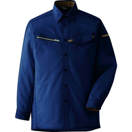 ミドリ安全  VES2537UE-L  ベルデクセル　男女ペア　交織ストレッチシャツ　ＶＥＳ２５３７上　Ｌ VES2537UELの通販は 8,479円