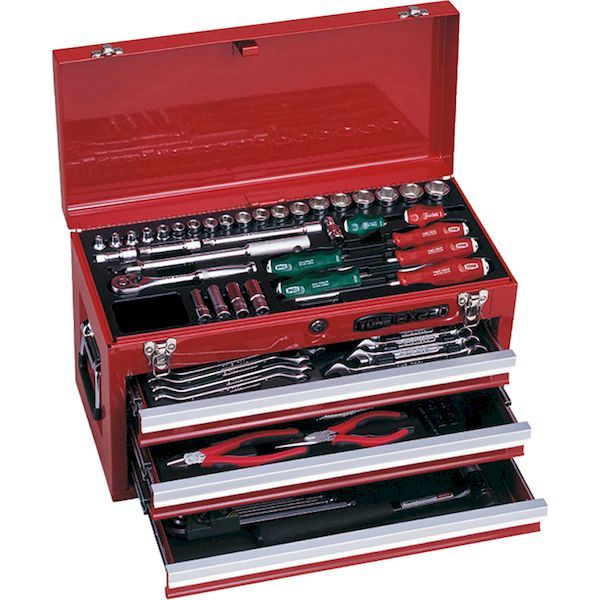 前田金属工業 TONE TSA350SV 整備用工具セット ツールセット 差込角９．５ｍｍ ７２点セット シルバー トネ シルバー 1S